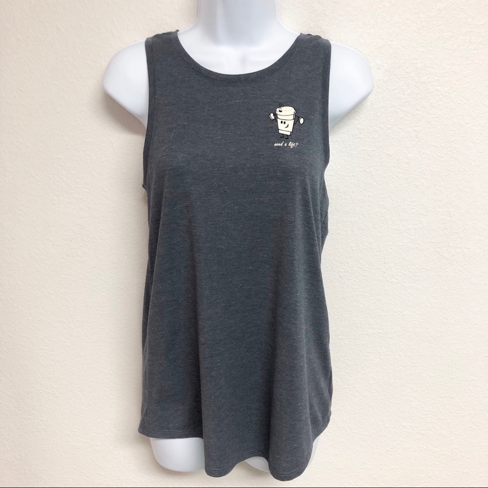 Old Navy Active Coffee Graphic Top